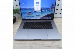 Apple MacBook Pro 16 (2021) – M1 Pro / 32GB / 512GB SSD – használt, szép állapot – 91% akku (111 ciklus)