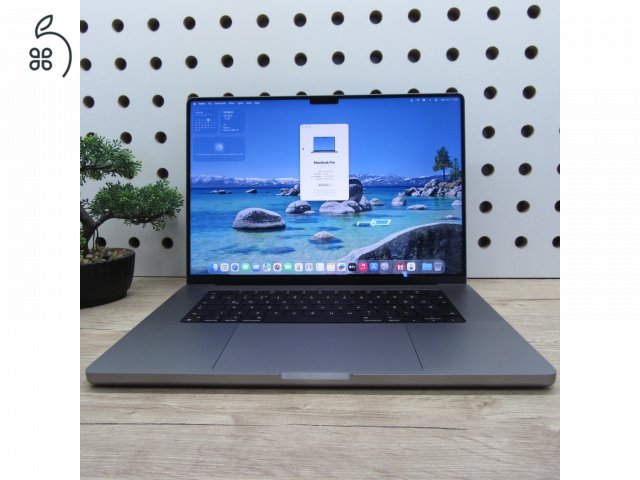 Apple MacBook Pro 16 (2021) – M1 Pro / 32GB / 512GB SSD – használt, szép állapot – 91% akku (111 ciklus)