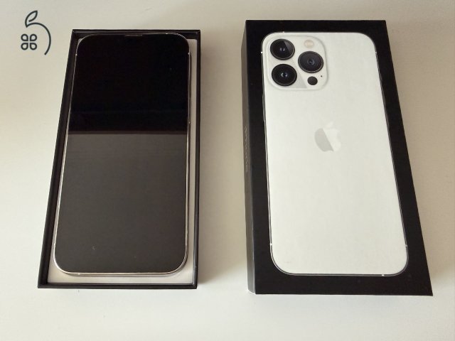 iPhone 13 Pro 256GB Silver | Új gyári 100% akku | Megkímélt | Doboz | Azonnal vihető