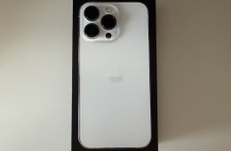 iPhone 13 Pro 256GB Silver | Új gyári 100% akku | Megkímélt | Doboz | Azonnal vihető