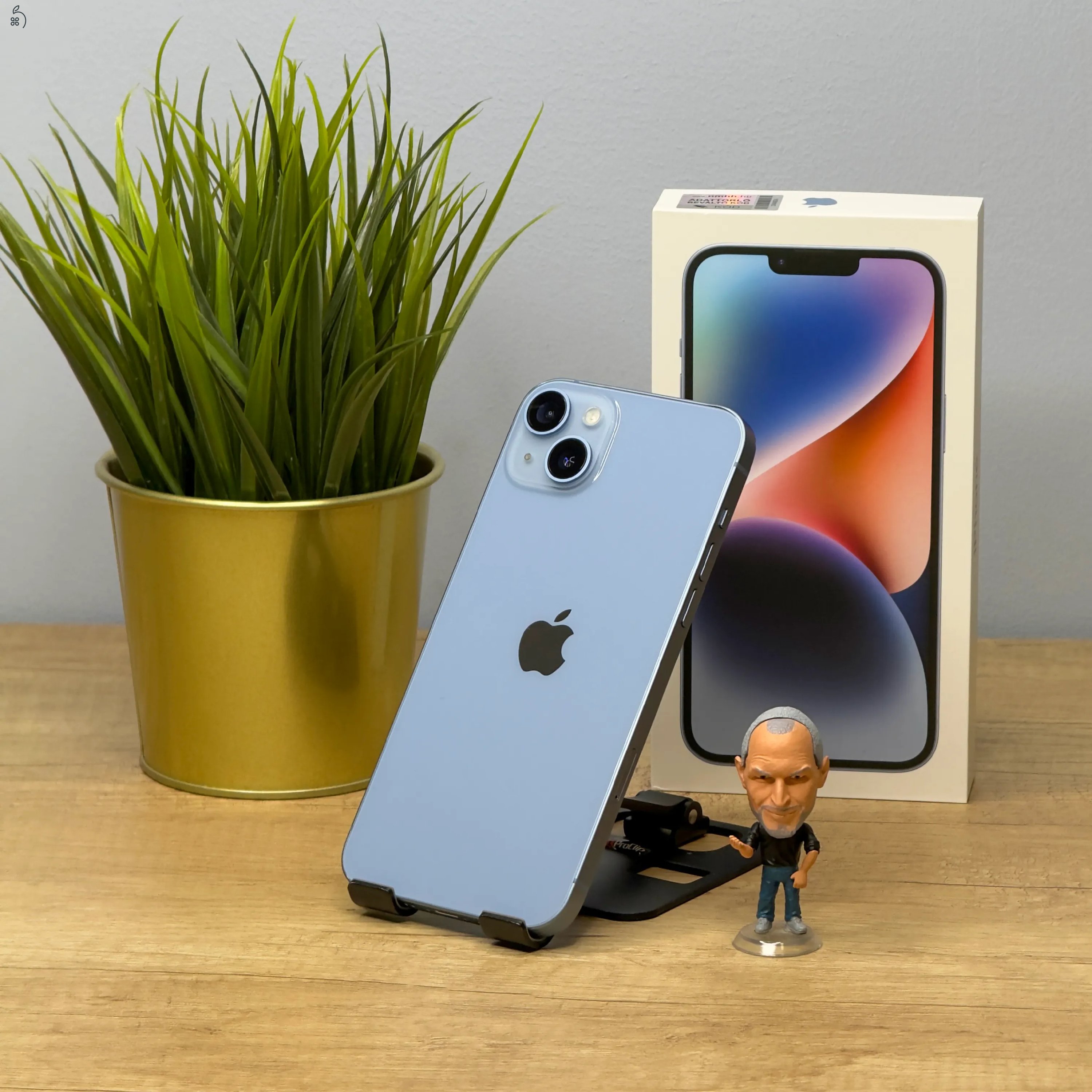 MacSzerez.com - iPhone 14 Plus / 128GB / Kék szín / Gyári Új akkumulátor! / Garancia! 