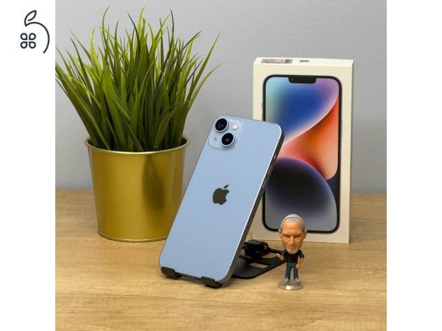 MacSzerez.com - iPhone 14 Plus / 128GB / Kék szín / Gyári Új akkumulátor! / Garancia! 