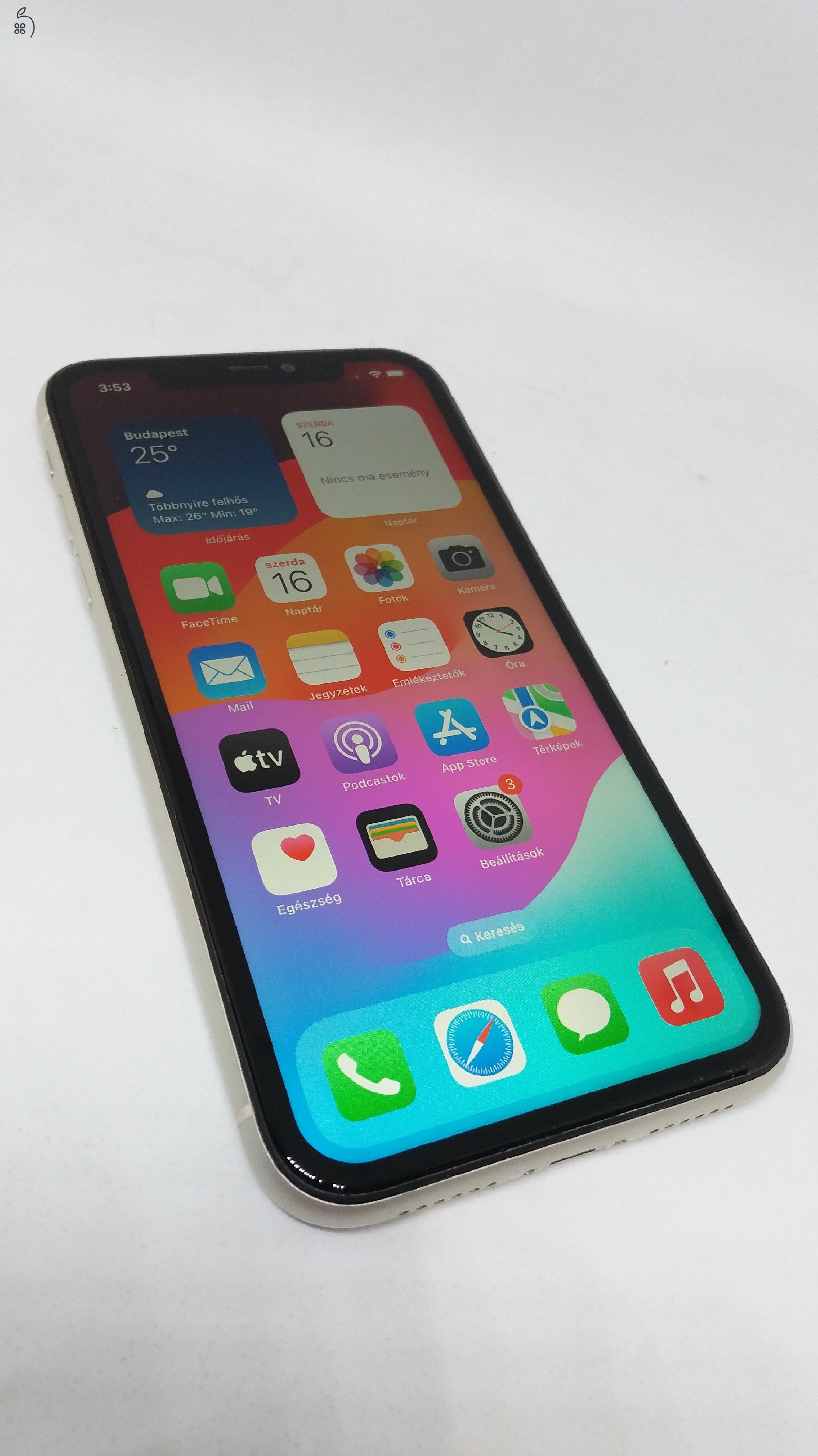 Hibátlan APPLE iPhone 11 - 64GB - 88% - FEHÉR színben ! ! !