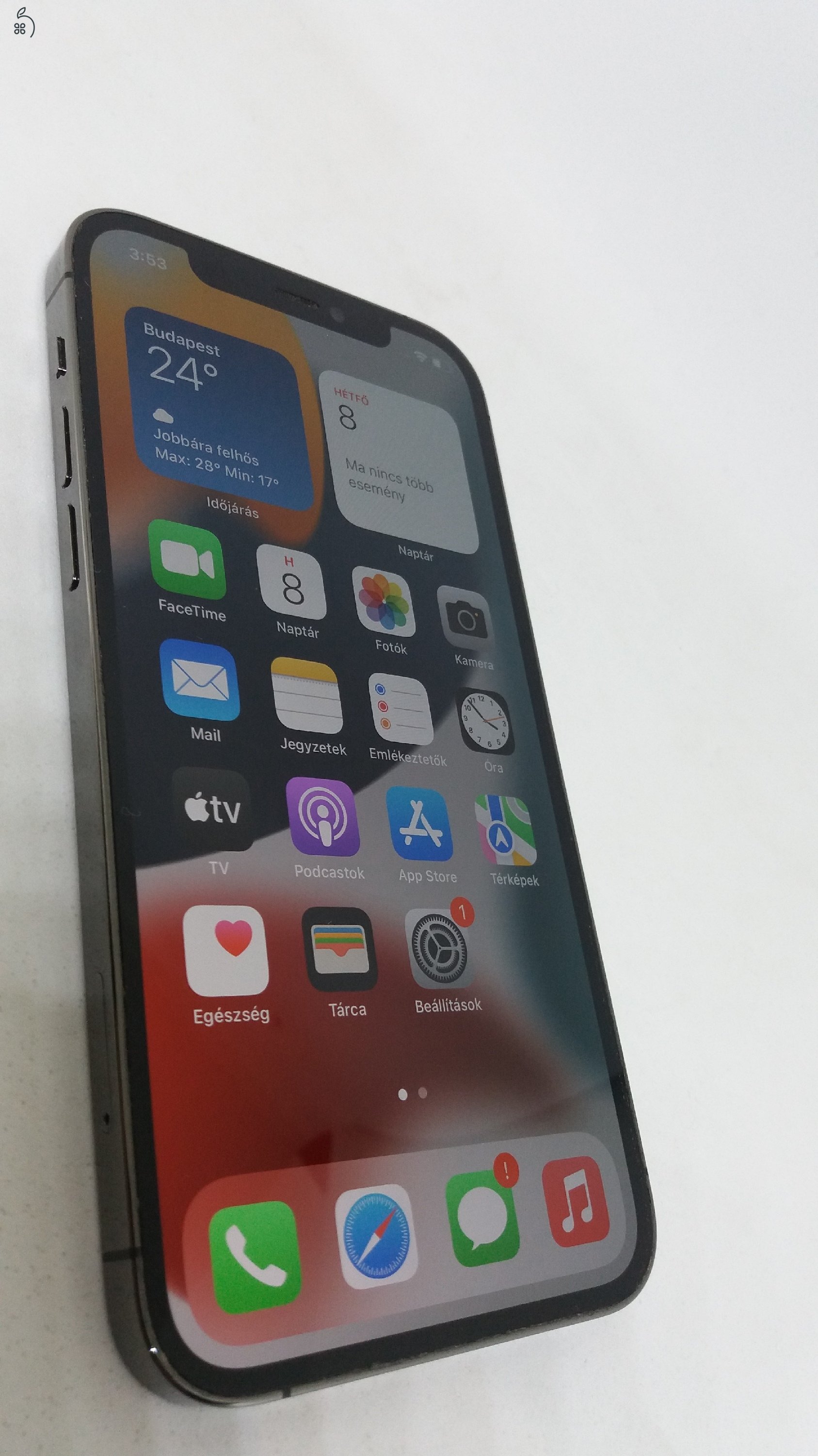 Hibátlan, Független APPLE iPhone 13 PRO - 512GB - 100% - GRAPHITE (fekete) színben ! ! !