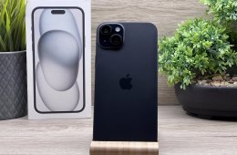 iPhone 15 Plus Black 256GB 2 ÉV Garanciával 91%