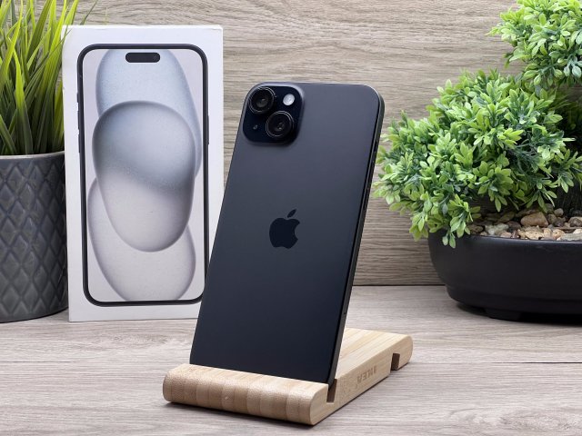 iPhone 15 Plus Black 256GB 2 ÉV Garanciával 91%