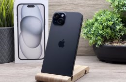 iPhone 15 Plus Black 256GB 2 ÉV Garanciával 91%