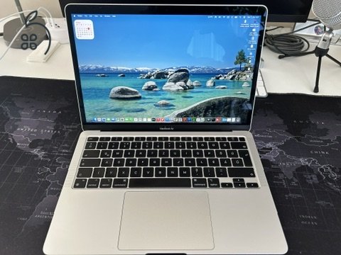  MacBook Air 13″ 2020, M1 8 Cores, 16 GB RAM, 8 core GPU, 512 GB SSD