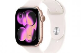 Watch S11 42mm rozéarany - lágy rózsaszín sportszíj - Csak 1db! 