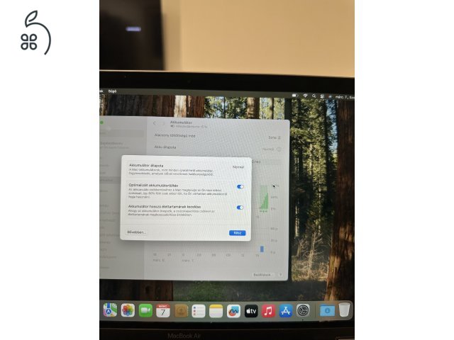 MacBook Air Retina 13” (2020, Intel, 8GB / 256GB) – megkímélt