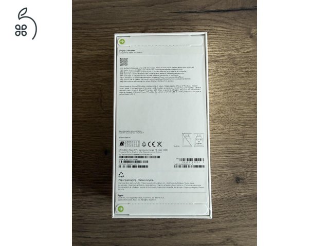 Apple iPhone 17 Pro Max 1 TB Kozmosznarancs - Bontatlan - HIVATALOS európai Apple viszonteladótól! 