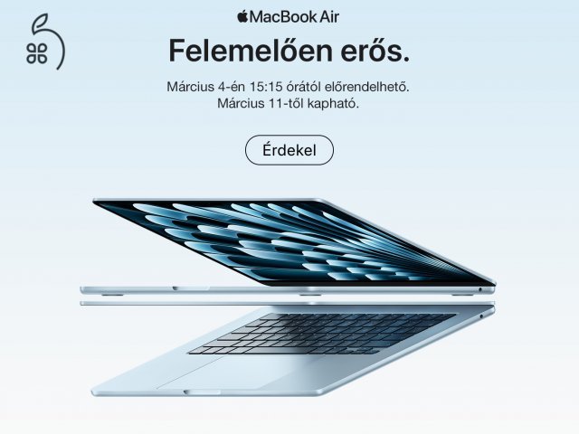 Előrendelés - 2026 MacBook Air retina M5 Chip - Bontatlan - 1 ÉV Apple Gyári garancia