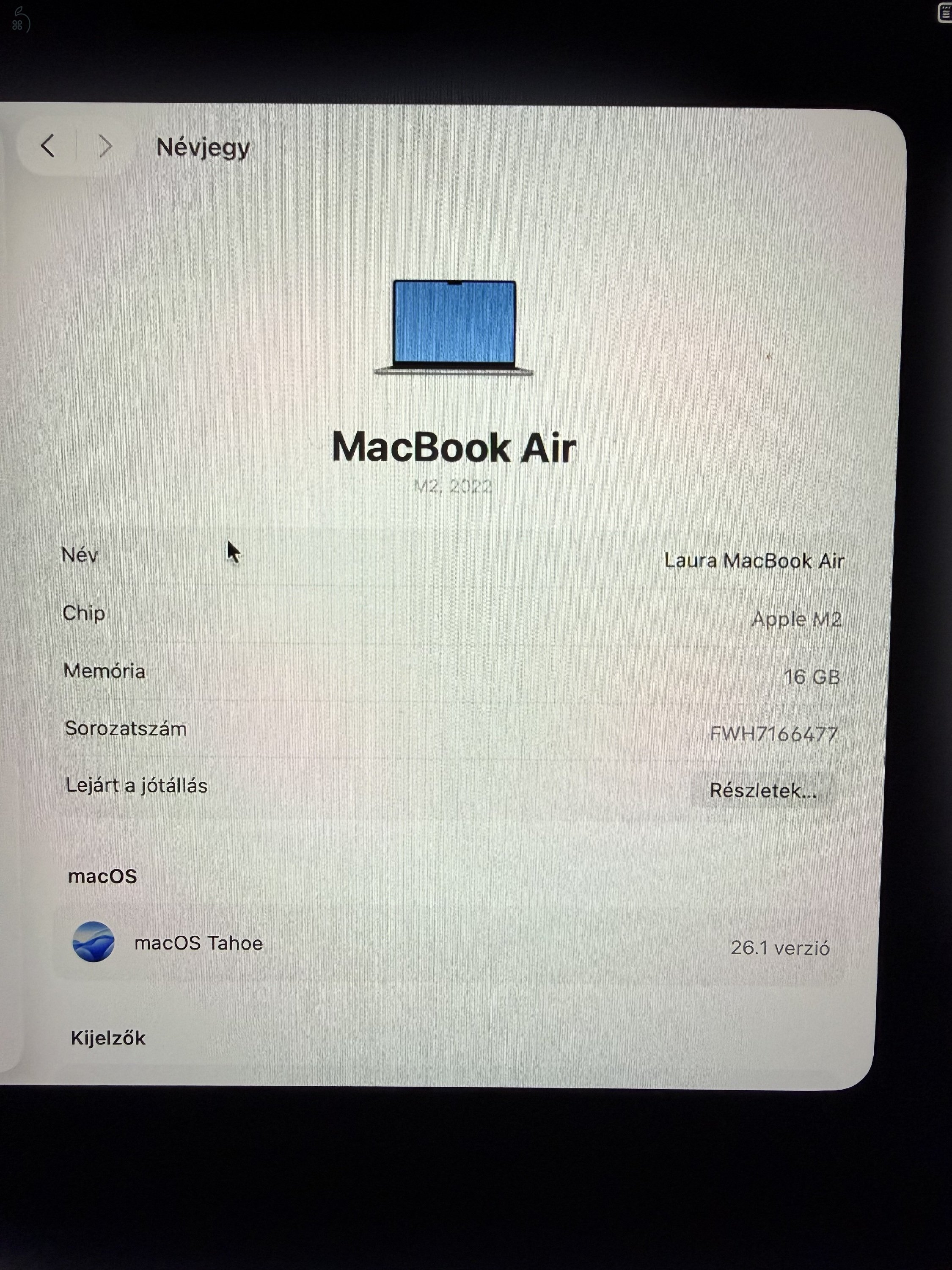 Apple Macbook Air M2 2022