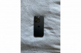 Eladó iPhone 15 Pro 128GB fekete – újszerű, karcmentes, extrákkal