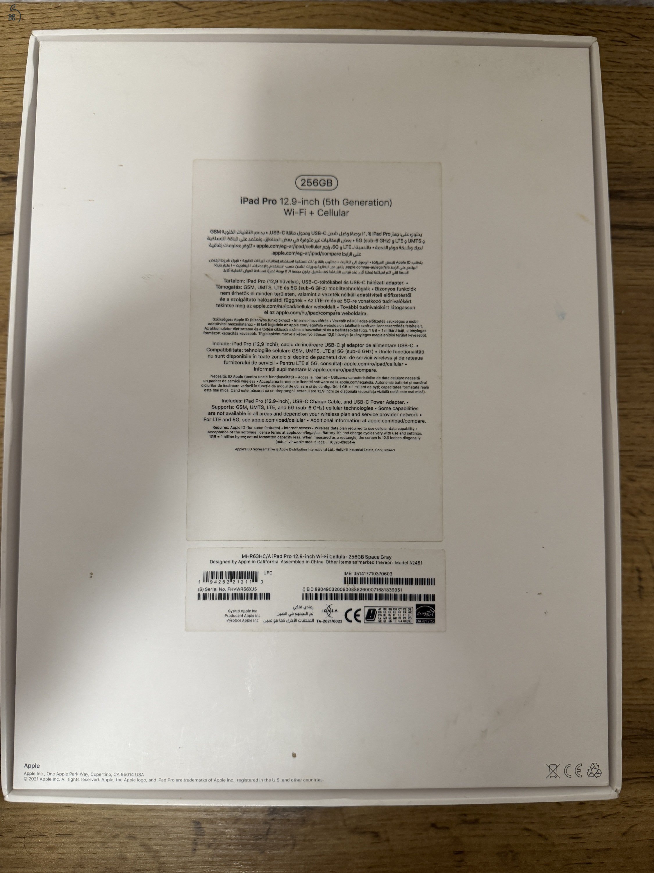 Apple Ipad pro 12,9