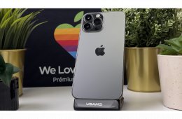 iPhone 13 Pro Max, 128GB, Grafit, Független - 1ÉV Garancia, Számla