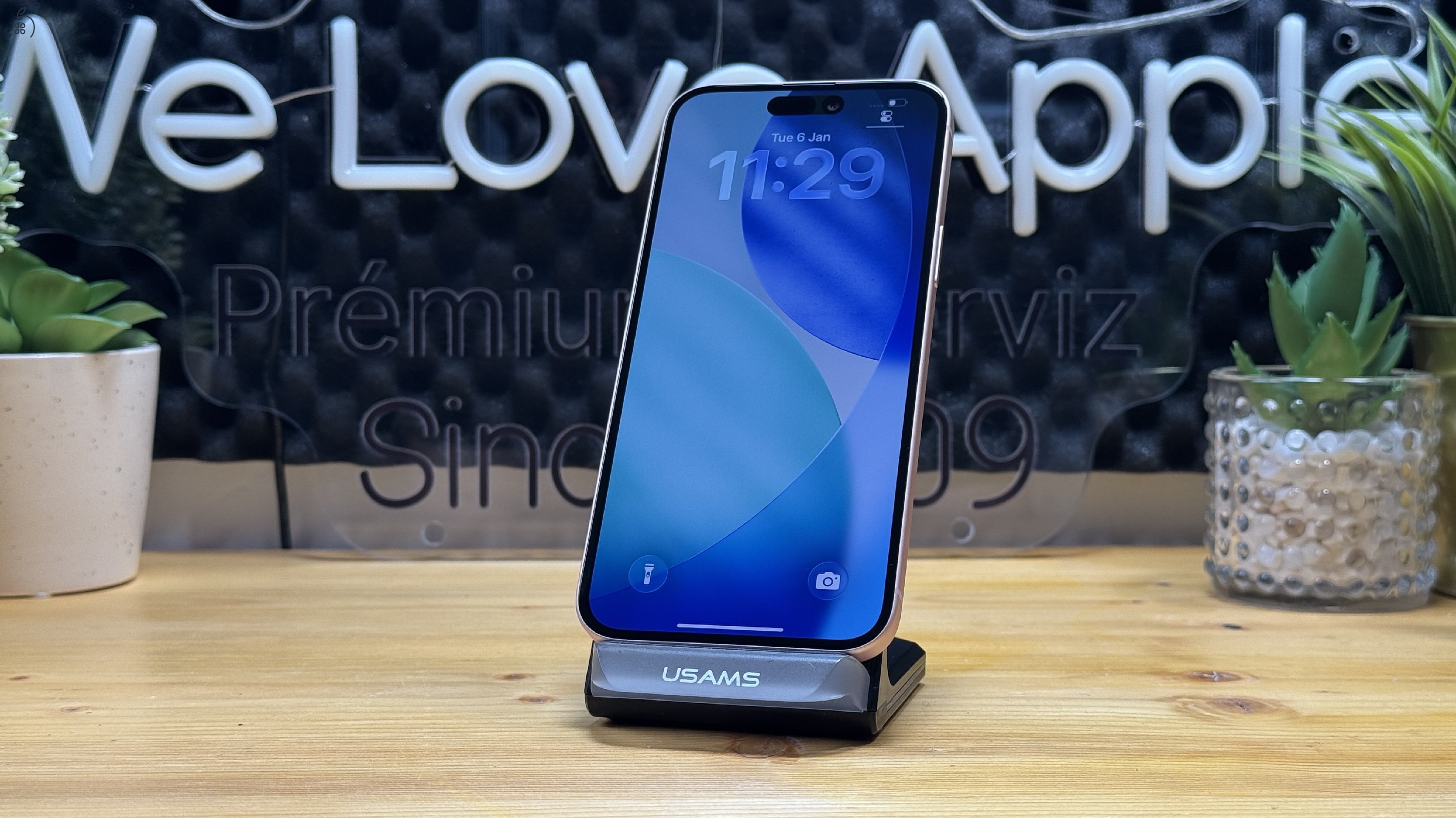 iPhone 15 Plus, 128GB, Rózsaszín, Független - 1ÉV Garancia, Számla