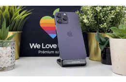 iPhone 14 Pro Max 128GB Lila, Független - 1ÉV Garancia, Számla