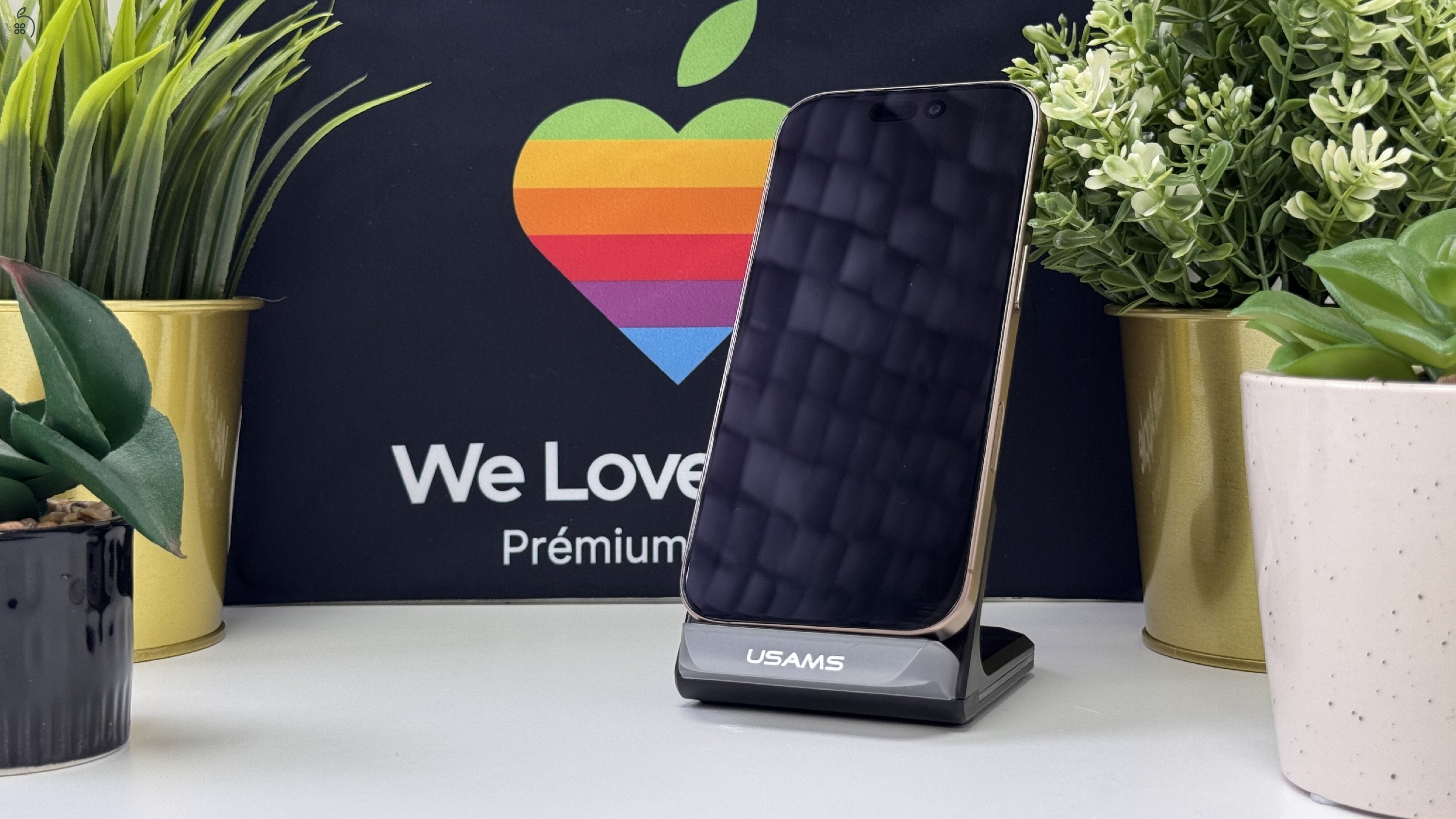 HIBÁTLAN iPhone 16 Pro, 128GB Sivatagi Titán, Független - 1ÉV Garancia