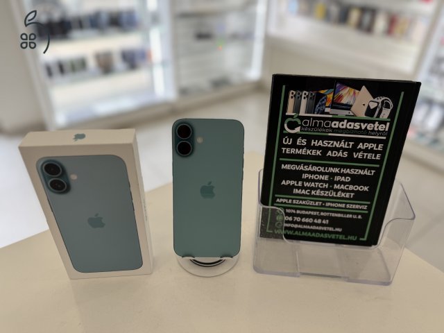 iPhone 16 Plus 128GB Független Újszerű/2026.11.30.Apple Gar./Akku 100%/p4790