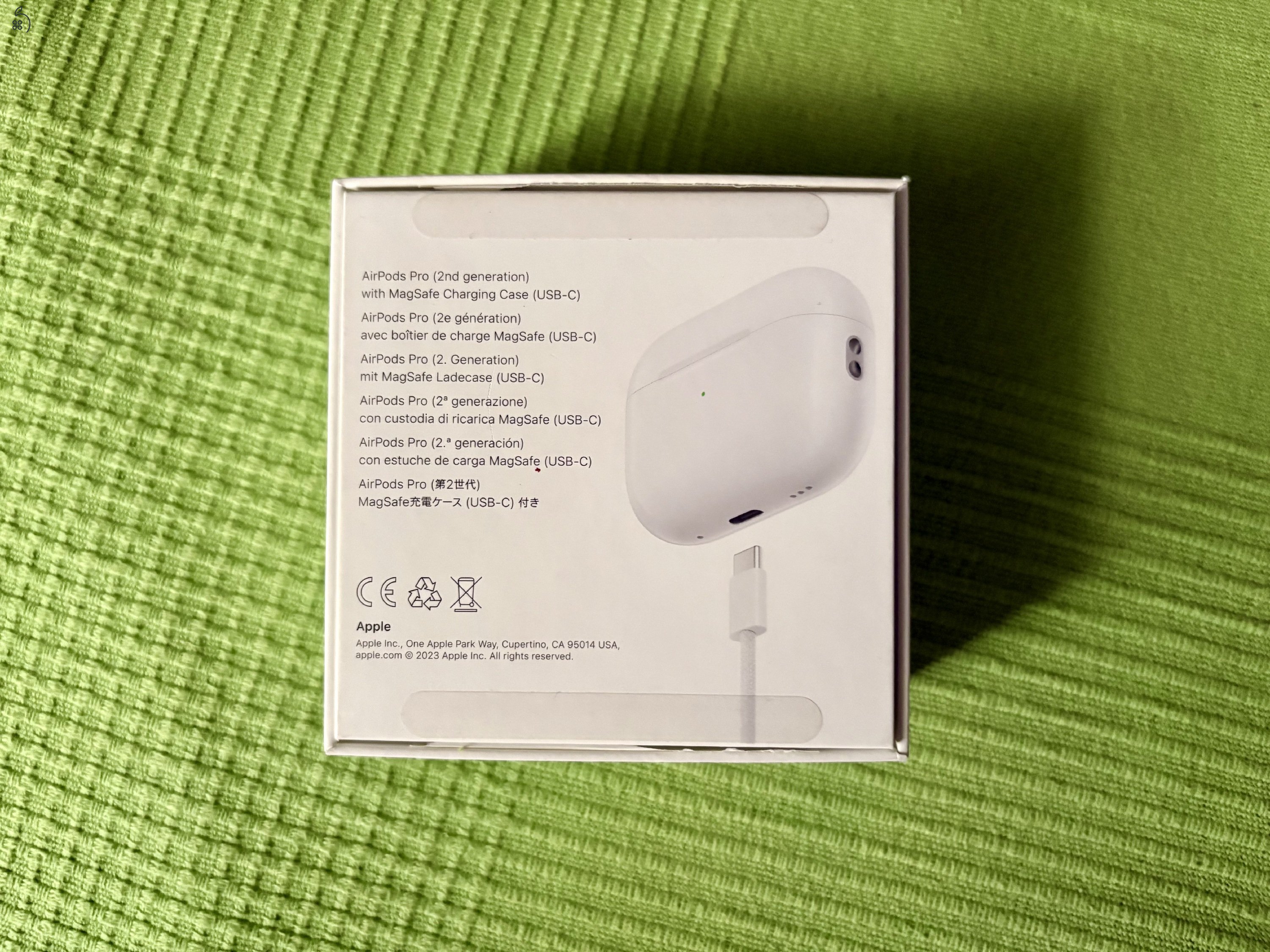 Airpods Pro (2. generáció) Magsafe tokkal (USB-C)