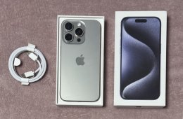 iPhone 15 Pro 128GB - AKKU 86% - Jótállás 2026.11.-hóig, kártyafüggetlen, hibátlan állapotban