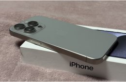 iPhone 15 Pro 128GB - AKKU 86% - Jótállás 2026.11.-hóig, kártyafüggetlen, hibátlan állapotban