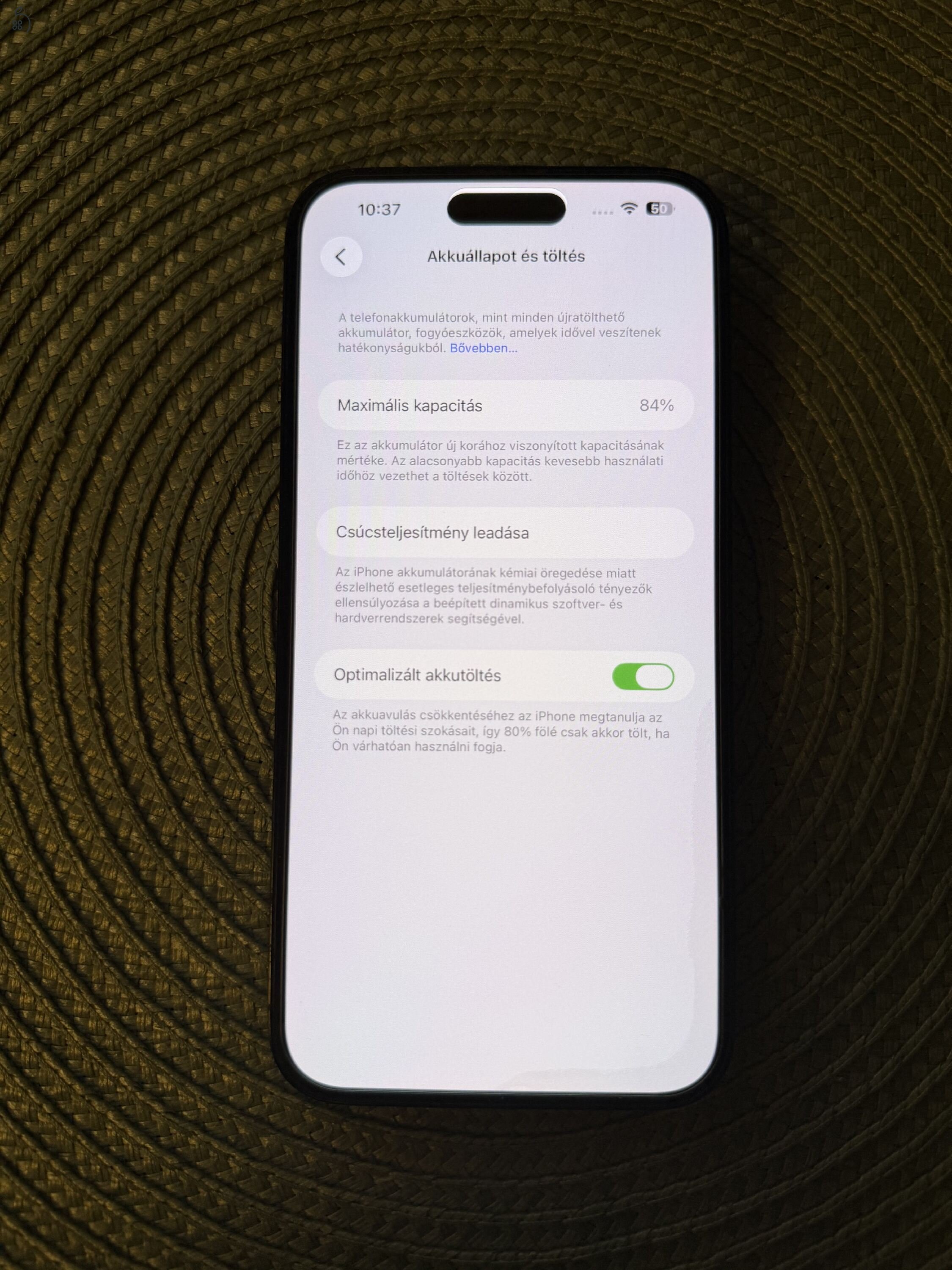 Fekete iPhone 14 pro max 128GB