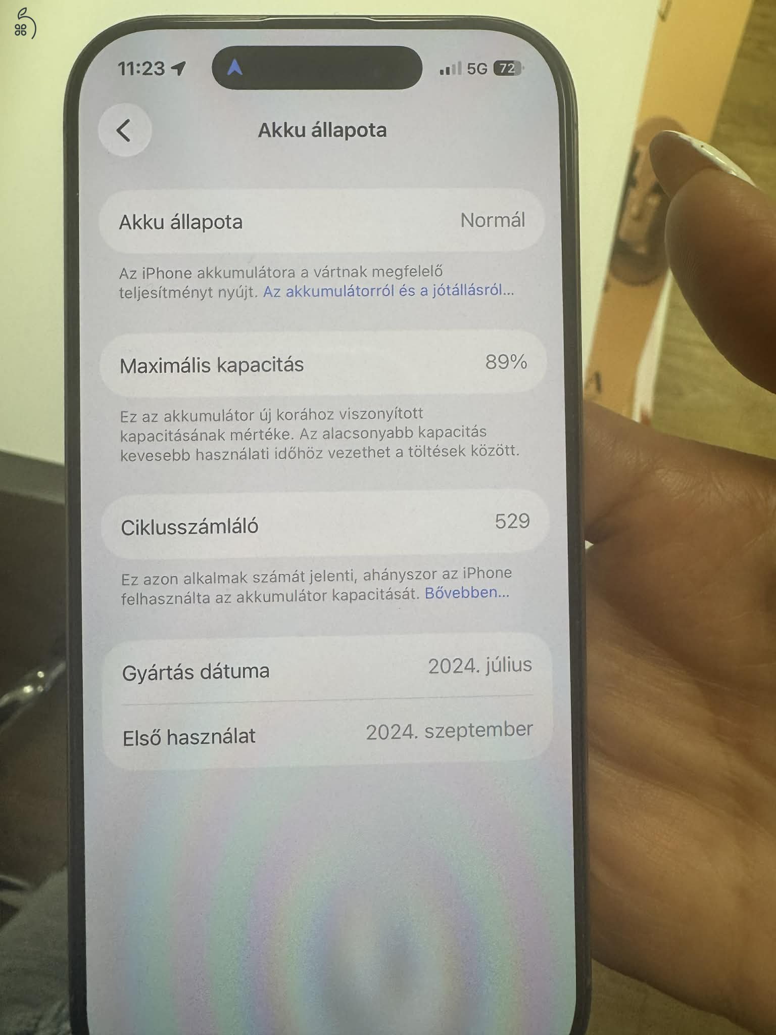 Iphone 16 pro karcmentes, tökéletes állapotban