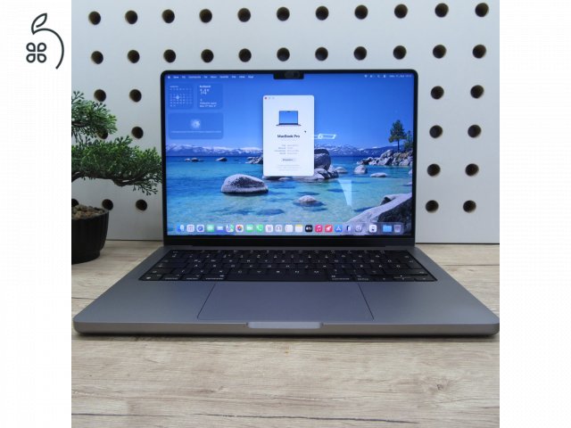Apple MacBook Pro 14 (2021) – M1 Pro / 16GB / 500GB SSD – használt, karcmentes – 85% akku (353 ciklus)