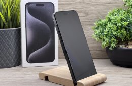Hibátlan iPhone 15 Pro Max Black Titanium 256GB 2 ÉV Garanciával 91%