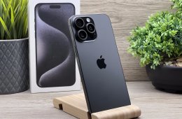 Hibátlan iPhone 15 Pro Max Black Titanium 256GB 2 ÉV Garanciával 91%