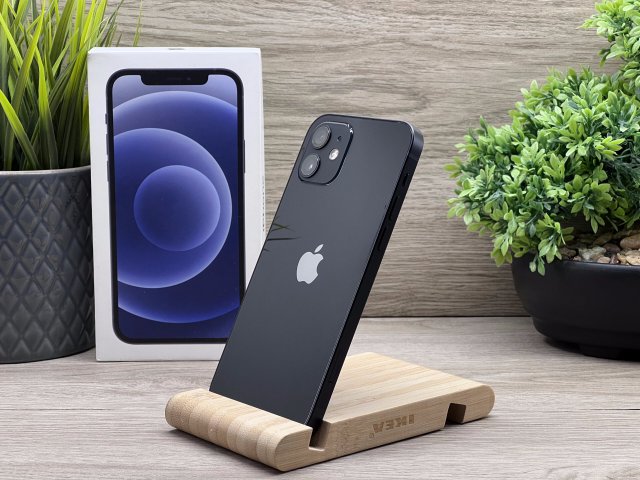 iPhone 12 Black 64GB 2 ÉV Garanciával 90%