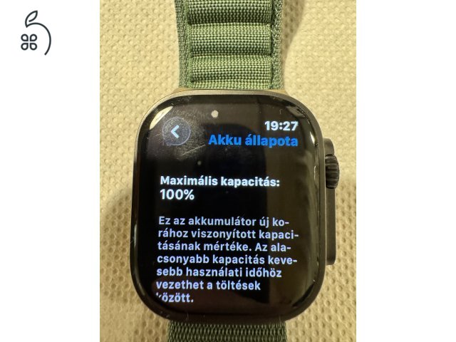 Eladó Apple Watch Ultra 3 kiváló állapotban!