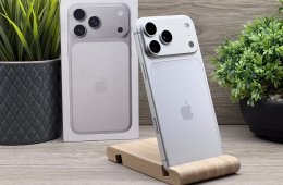 Hibátlan iPhone 17 Pro Max Silver 256GB Dupla E-SIM 2 ÉV Garanciával 100%