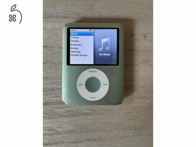 Apple iPod Nano 3. gen (8GB) - Zöld - Működőképes!