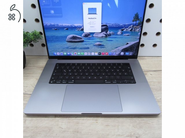 Apple MacBook Pro 16 (2021) – M1 Pro / 16GB / 512GB SSD – használt, karcmentes – 81% akku (450 ciklus)