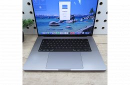 Apple MacBook Pro 16 (2021) – M1 Pro / 16GB / 512GB SSD – használt, karcmentes – 81% akku (450 ciklus)