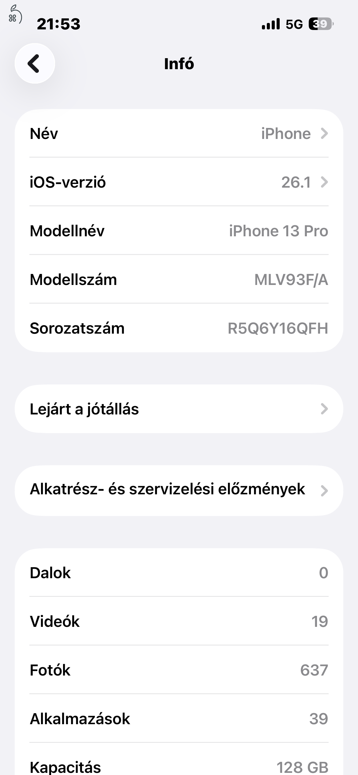 Eladó iPhone 13 Pro 128 GB – Karcmentes, Tokban és Fóliával