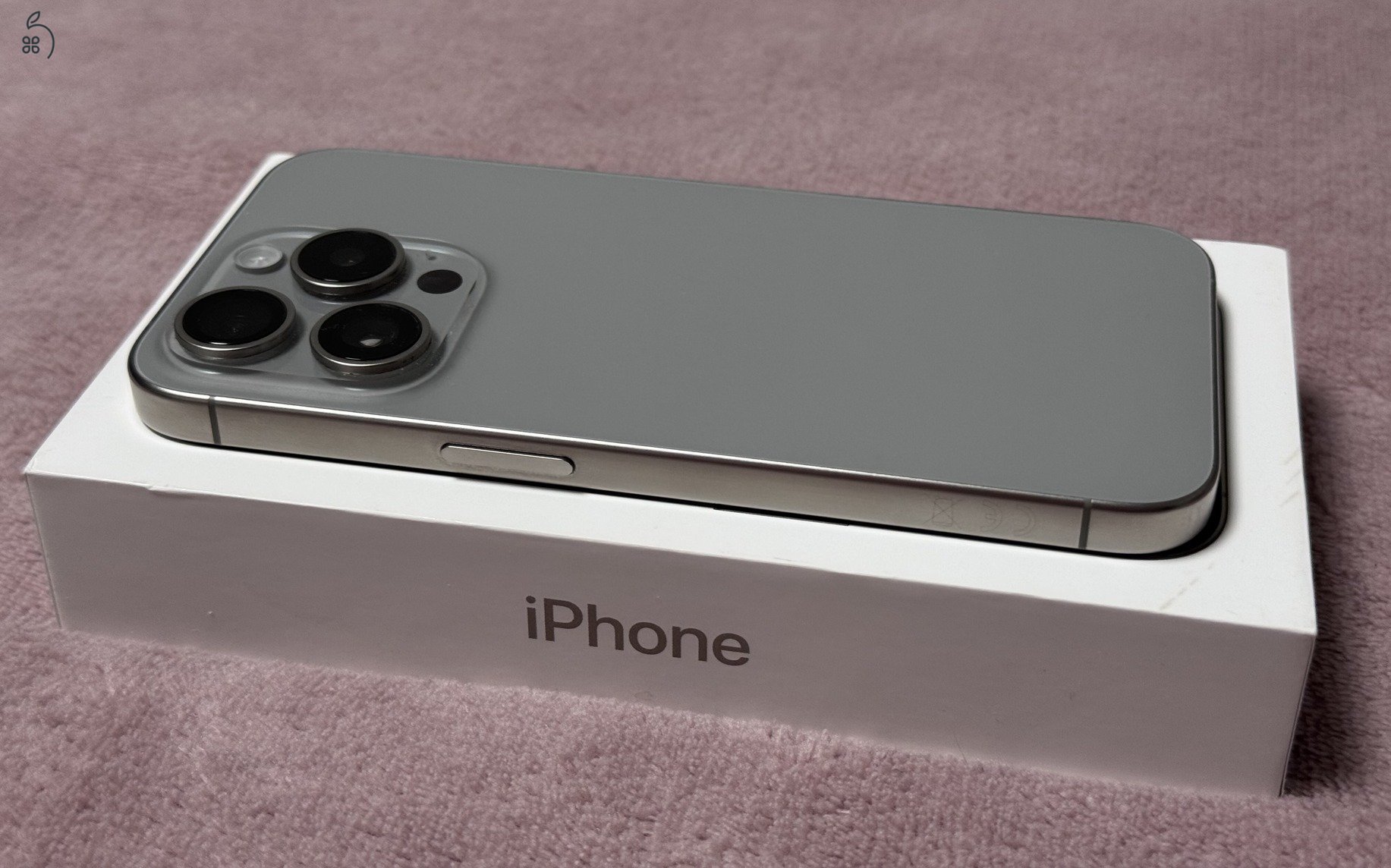 iPhone 15 Pro 128GB - AKKU 89% - kártyafüggetlen, karcmentes állapotban