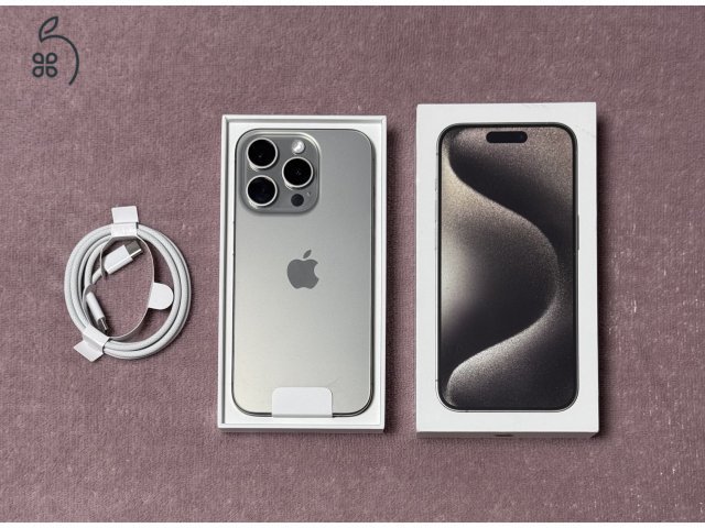 iPhone 15 Pro 128GB - AKKU 89% - kártyafüggetlen, karcmentes állapotban