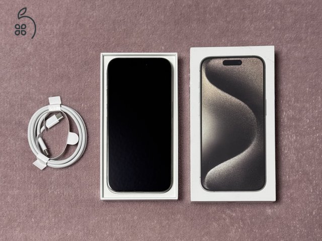 iPhone 15 Pro 128GB - AKKU 89% - kártyafüggetlen, karcmentes állapotban