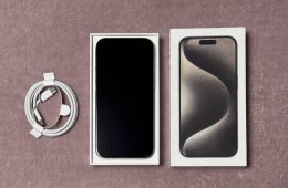 iPhone 15 Pro 128GB - AKKU 89% - kártyafüggetlen, karcmentes állapotban