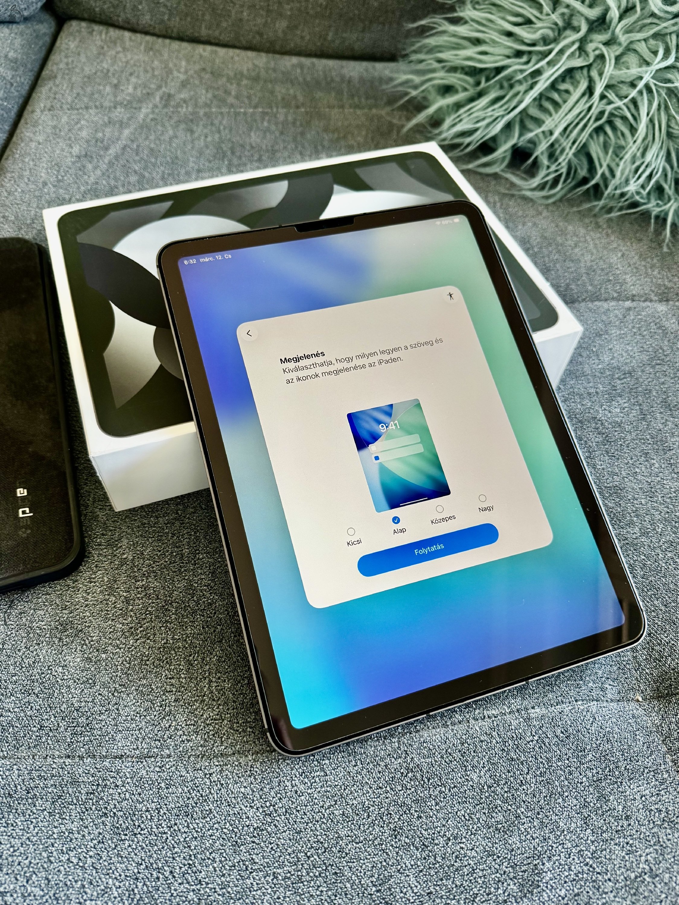 Egy patika állapotú 5th generációs, M1, 11”, 256GB-os Ipad Air keresi új tulajdonosát