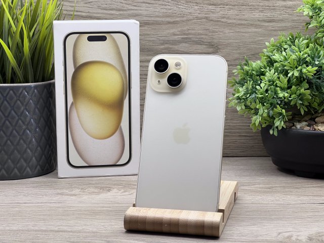 iPhone 15 Yellow 128GB 2 ÉV Garanciával 93%