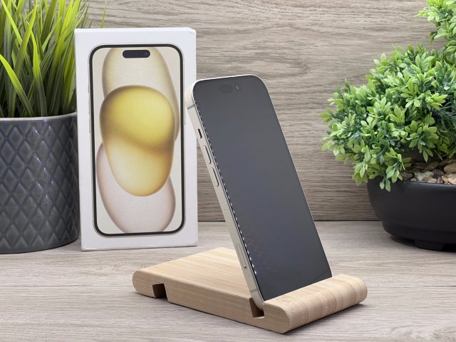 iPhone 15 Yellow 128GB 2 ÉV Garanciával 93%