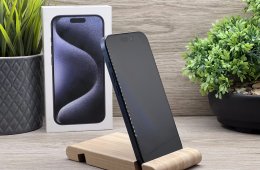 Hibátlan iPhone 15 Pro Blue Titanium 256GB 2 ÉV Garanciával 92%
