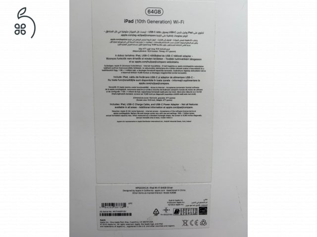 Eladó Apple Ipad gen. 10! Még pár hónapig garanciális!