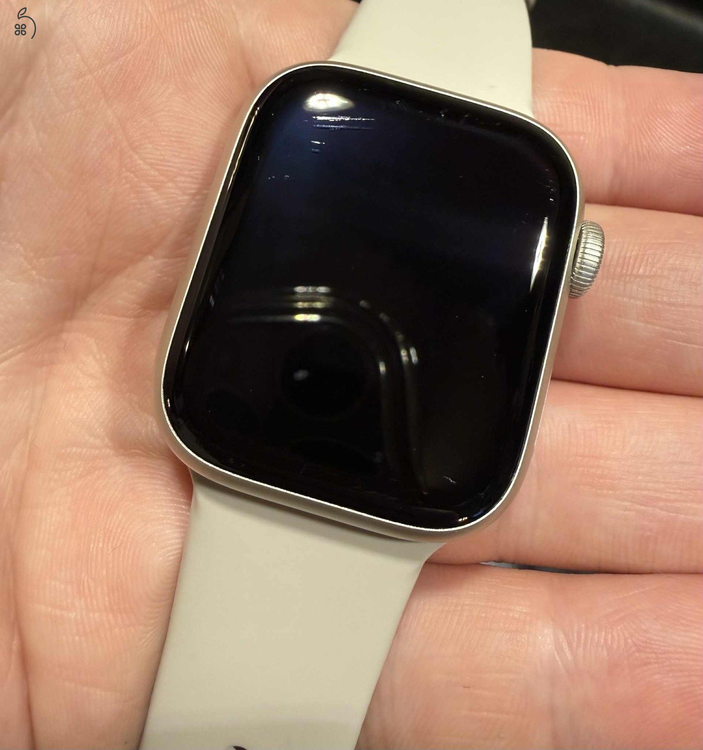 Eladó Apple Watch S7 GPS+CELL 41mm Starlight-ALU