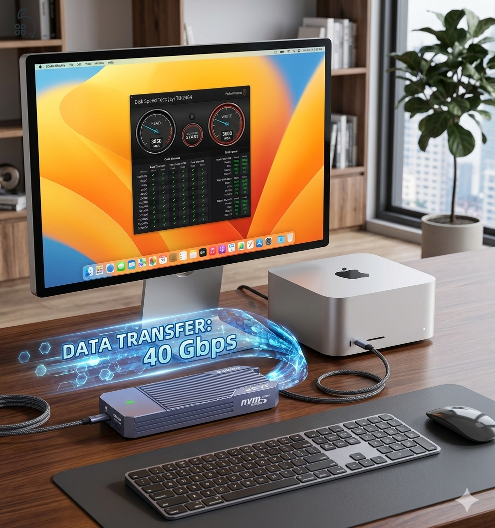 ???? [BONTATLAN] Jeyi TB-2464 Pro SSD Ház – Prémium USB4 / Thunderbolt 4 Sebesség, Bolti Ár Alatt!